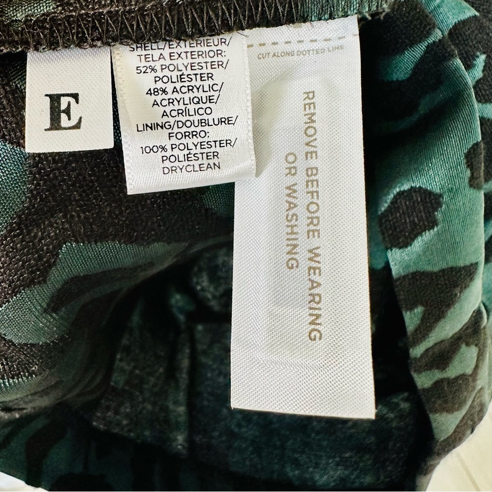 Ann Taylor Loft Green Cheetah Print Dress NWT - Picture 14 of 14